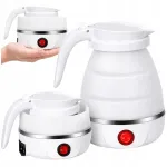 Elektriline kokkupandav veekeetja, 0,6 l, 750 W, silikoonist, reisimiseks