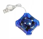 USB jagaja Esperanza 4 porti, sinine