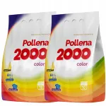 Pesupulber POLLENA 2000 COLOUR v&auml;rvilistele kangastele, 50 pesukorda, 2 x 2,75 kg