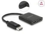 DisplayPort jaotur 1.4, 1 sisend 2 v&auml;ljundit, Delock 87769