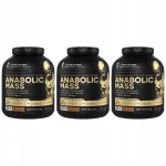 Toidulisand Anabolic Mass 3000g, valgu- ja s&uuml;sivesikute segu, 3 tk