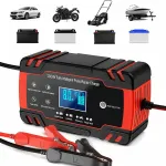 Automaatne aku laadija LCD-ga, 12V/24V