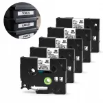 BROTHER TZe-251 kleeplint, 24 mm x 8 m, valge, 5 tk, P-touch printeritele