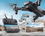 Droon DEERC D10 2K HD FPV Tap Fly funktsiooniga, kahe akuga ja kotiga