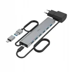 Hama USB jagaja 7 porti, USB 3.2, USB-C adapteriga