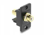 Delock 91115 kuldse viimistlusega RCA naiste adapter, valge