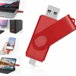 512GB USB-m&auml;lupulk, 2.0, metallist, p&ouml;&ouml;rleva kaanega, 2-in-1