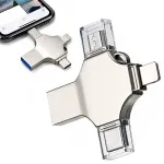 USB m&auml;lupulk OTG 256GB, 4 &uuml;hendust: USB, USB-C, Lightning, MicroUSB