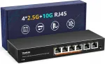 6-pordiline Ethernet l&uuml;liti: 4x 2,5G Base-T, 2x 10Gb RJ45