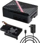 ABS korpus Raspberry Pi 5 koos USB-C 27W toiteadapteri ja aktiivse jahutusega V5