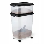 Toidun&otilde;ude komplekt Amazon Basics, 15,8 kg ja 4,5 kg, l&auml;bipaistev