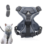 Loomade reguleeritavad hallid valjajuhid CAT AND DOG, suurus L, rihmaga