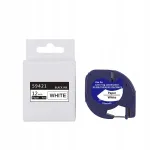 Dymo Letra Tag kleebisriba 12 mm x 4 m, valge, paber (S0721500)