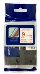 Iseliimuv lint Brother TZ-222 / TZe-222, 9 mm, valge punase tekstiga