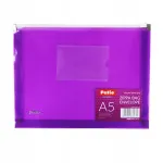 Dokumentide &uuml;mbrik ZIPPA A5, violett, PATIO
