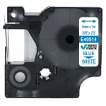 DYMO D1 40914 kleepuv teip, 9 mm x 7 m, valge sinise tekstiga