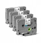 Liimirull Brother P-Touch H107B/H110/E110, 12 mm x 8 m, valge, 4 tk, TZE-231
