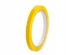 PVC kleepuv teip, 9 mm x 60 m, kollane, 6 tk