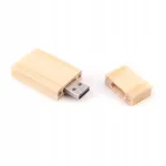 Puidust USB m&auml;lupulk hele vahtra puidust, 128 GB