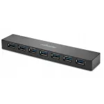 USB jagaja Kensington UH7000C, 7 pesa, s&uuml;learvuti laadimisega