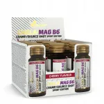 Toidulisand OLIMP CHELA-MAG B6 Shot 9x25ml, magneesiumbisglitsinaat, kaalium, vitamiin