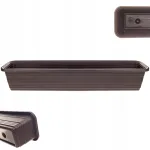 Lillepott Kadax Balcony Box 80 cm, mocha