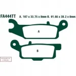 Yamaha YFM 250 R (1BT) (12-13) mootorratta piduriklotsid EBCFA444TT