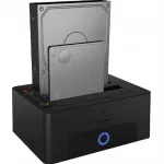 ICYBOX k&otilde;vaketta ja SSD kloonimise dokijaam, 2x SATA 3.5/2.5, USB 3.0