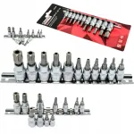 V&otilde;tmete ja otsikute komplekt Mertz 1/4" 3/8" TORX M12165 x11