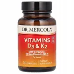 Vitamiinid D3 ja K2, Dr. Mercola, 30 kapslit