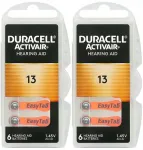 Kuuldeaparaadi patareid DURACELL Activair T&uuml;&uuml;p 13, 12 tk.