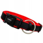 Koera kaelarihm NOBBY MESH PRENO, M/L, 35 mm, 40&ndash;55 cm, punane-must