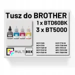 BT-D60BK BT-5000 tindikassett, 4 tk, sobib Brother MFC-T910DW T920DW DCP-T310 T710W mudelitele