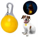 LED-lamp kaelarihmale, kollane, koertele ja kassidele