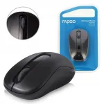 Traadita optiline hiir RAPOO M10PLUS, 2,4 GHz, 1000 DPI, must