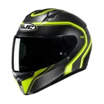 Motojuhile kiiver HJC C10 ELIE must/kollane, XL