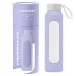 Wessper B1 BOROSILICATE klaasist veepudel 0,5 l Lavendel