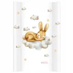 Vahetatav m&auml;hkimislaud kummutile 47x70cm Bunny on Cloud beež