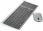 SLIM juhtmevaba USB klaviatuur koos AZERTY FR hiirega