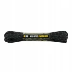 Paracord nailon M-Tac, must, helkuriga, 15 m, 550 mil-spec