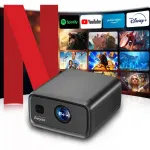 Projektor 4K LED 3000 CVIA Android 15 3+128GB Everycom automaatse fookusega