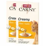 Animonda Carny Creamy kanaliha ja taurino pastaga maiustus kassidele, 12 x 15 g