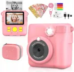 Laste digitaalne kaamera mini printeriga, 32 GB, roosa