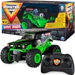 Puldiga juhitav auto MONSTER JAM Grave Digger, 1:24, 18 cm