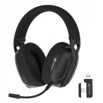 Juhtmevabad m&auml;nguk&otilde;rvaklapid ATTACK SHARK L80PRO, BT, 2.4G, USB C, mustad