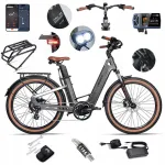 Mihogo Air Max elektrijalgratas 48V 19,2Ah, 900W, 40 km/h, kuni 200 km, 26", rakendus, GPS
