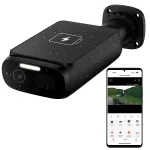 V&auml;ljas WiFi kaamera WOOX LED-valgustiga, p&auml;ikeselaadimisega, 2K, juhtmevaba