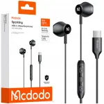 MCDODO juhtmega USB-C DAC k&otilde;rvaklapid RGB ja mikrofoniga