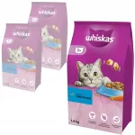 Whiskas Adult kuiv kassitoit tuunikalaga, 3 x 1,4 kg