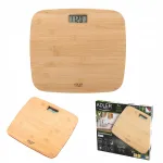 Elektroonilised bambusest vannitoa kaalud Adler, kuni 150 kg, aku indikaatoriga